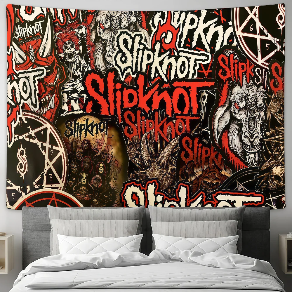 Фото Рок-группа S-Slipknots флаг на заказ для кемпинга, сада, декор, вечерние фоны, настенное искусство, семейные подарки №3