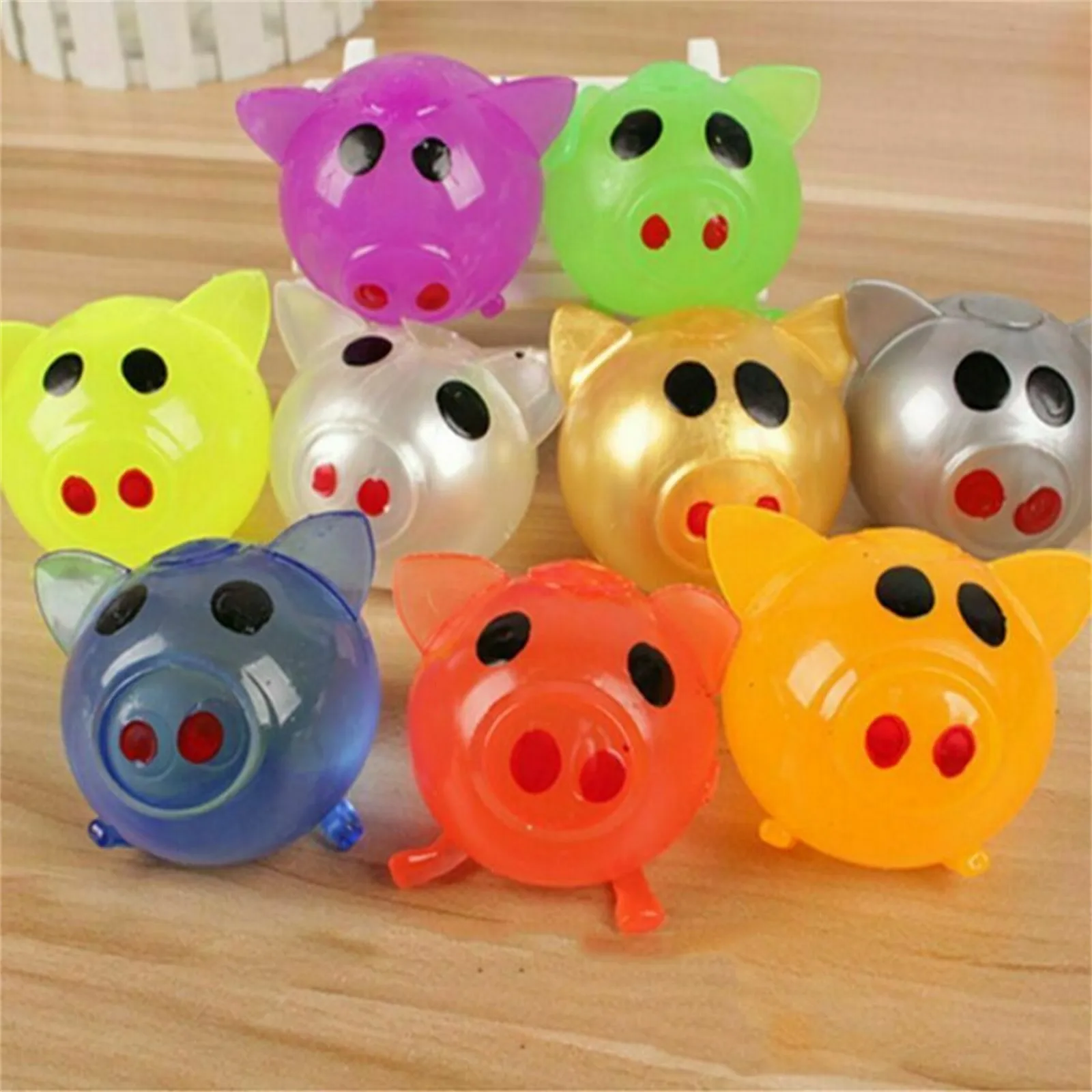 

Anti Stress Goods Various Types Pig Head Toys Decompression Splat Ball Vent Toy Venting Ball Sticky Smash Vent Ball Water Ball