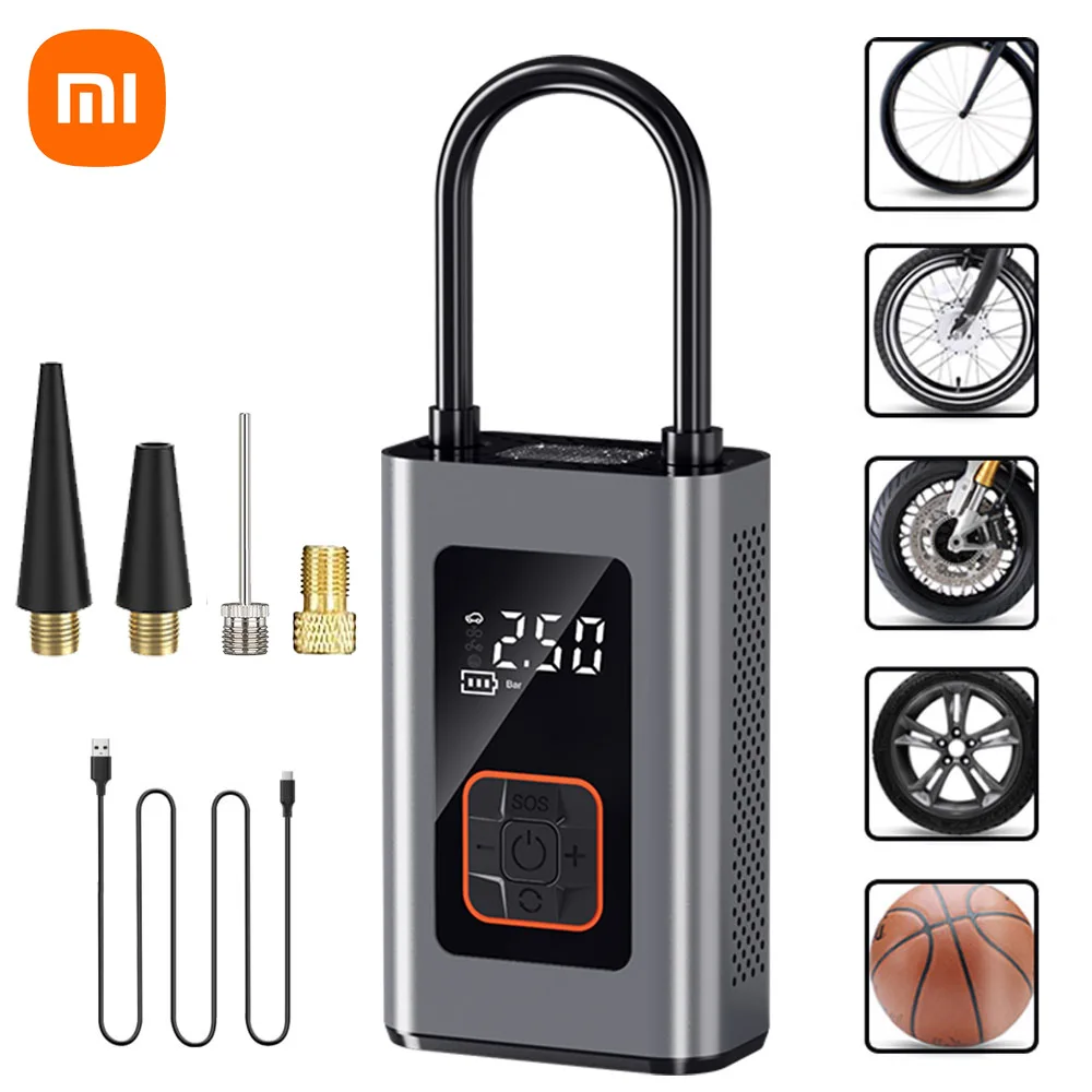 

Xiaomi Electrical Air Pump Mini Portable Wireless Tire Inflatable Pump Inflator Air Compressor for Car Motorcycle Bicycle Balls