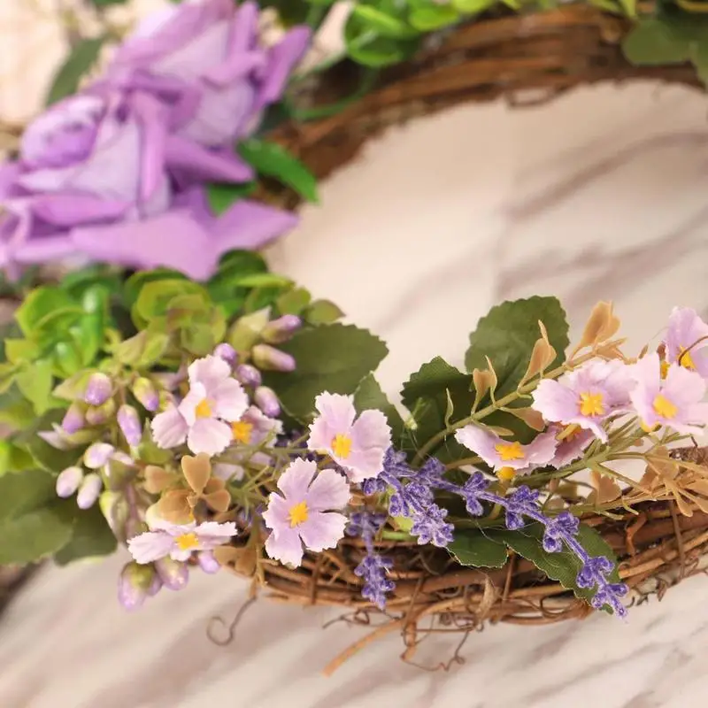 Искусственный Пасхальный венок из ротанга для входной двери 30 х40 см