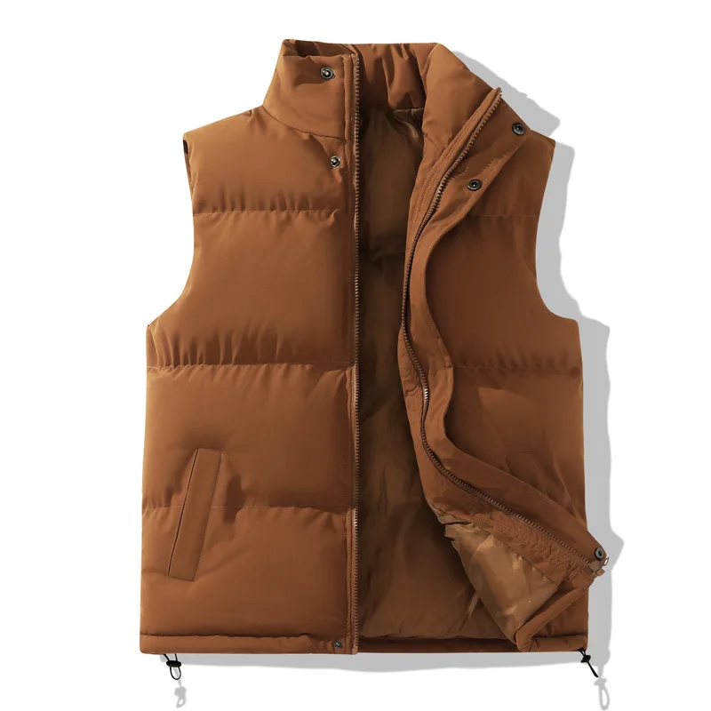 Новинка 2024 мужской осенне-зимний вельветовый жилет на плечо теплая куртка для