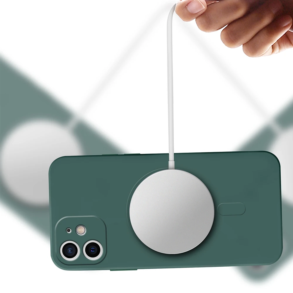 Magsafe Magnetic Wireless Charging Case For iPhone 14 13 12 11 Pro MAX 13 Mini XR X XS MAX 7 8 Plus SE 2 Liquid Silicone Cover