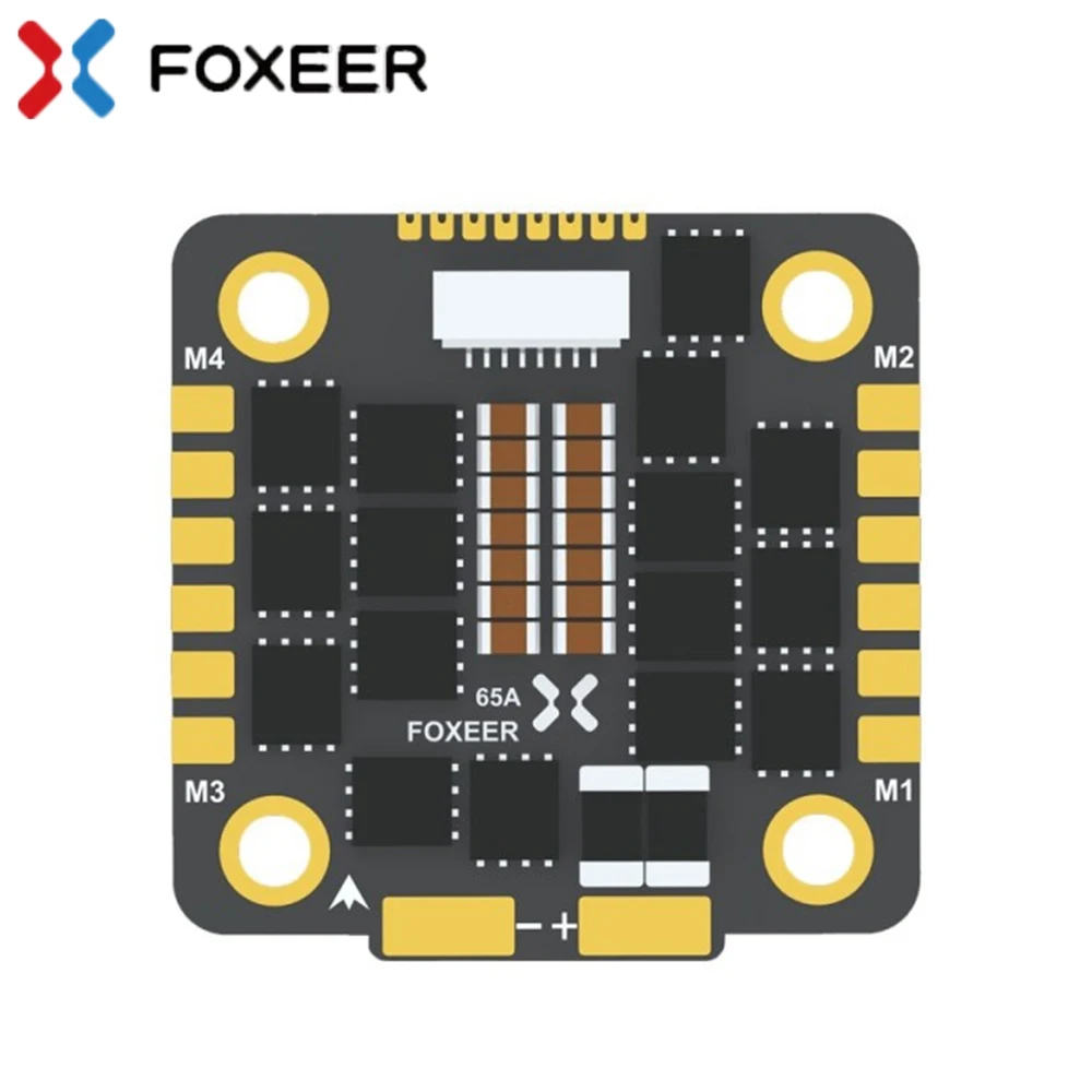 

Foxeer Reaper F4 128K 65A BLHELI32 4 в 1 бесщеточный ESC 3-8S DSHOT1200 30.5X30.5mm для контроллера полета стек RC FPV гоночный Дрон