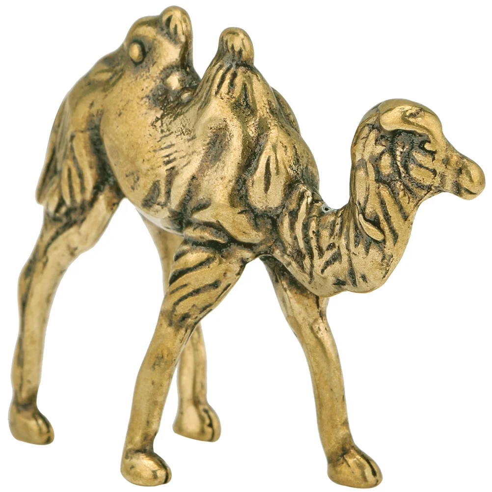 

Camel Sculpture Brass Animal Figurine Statue Chinese Figure Lucky Decoration Wealthfigurines Miniaturestatues Desktop Models Pet