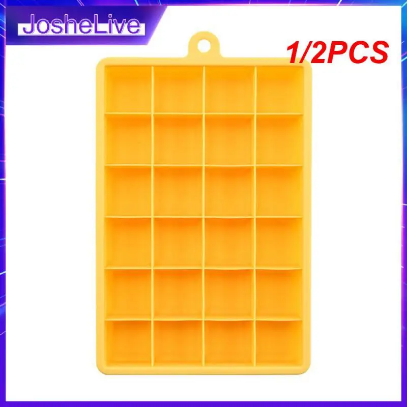 

1/2PCS Grid Big Ice Tray Mold Giant Jumbo Large Food Grade Silicone Square Tray Mold DIY Ice Maker Tray