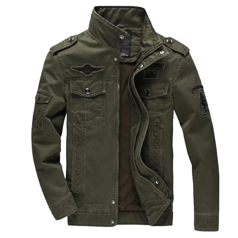 

Куртка-бомбер мужская тактическая, повседневная армейская ветровка, бейсбольная приталенная верхняя одежда, в стиле милитари, осень-весна