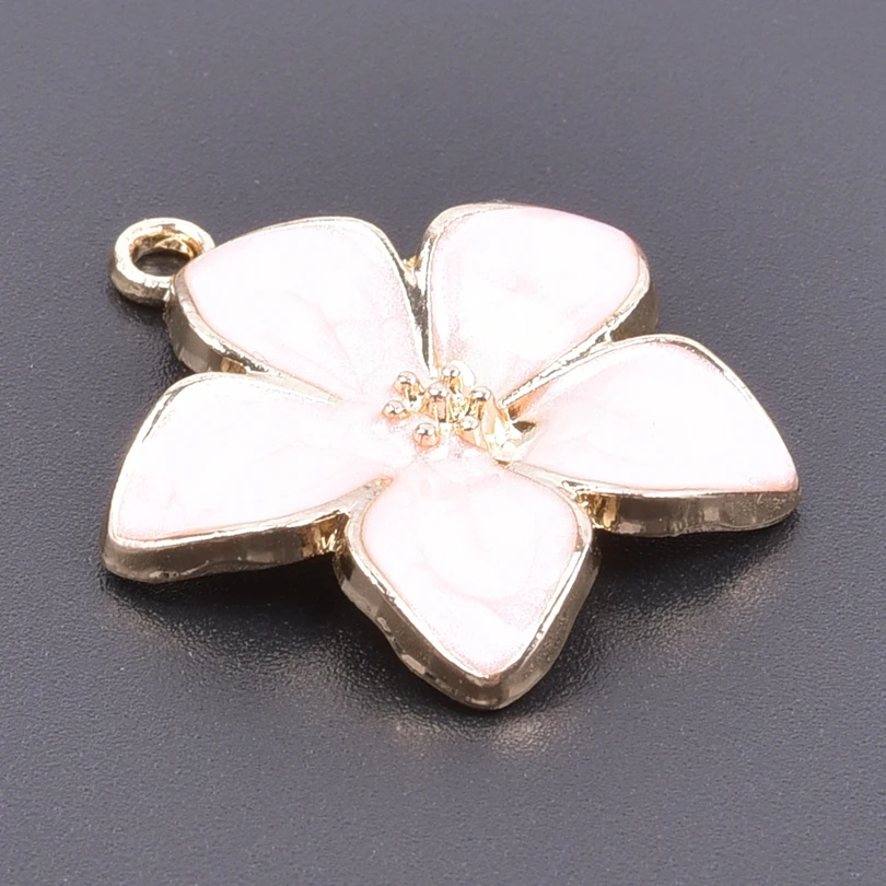 10 шт./лот Подвеска из сплава в виде персикового цветка вишни пиона груши авокадо