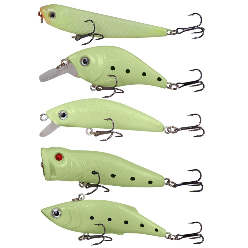 

Luya Bait Luminous Bait Bionic Fake Bait Hard Bait Alice Bass Mandarin Fish Fishing Tackle Products