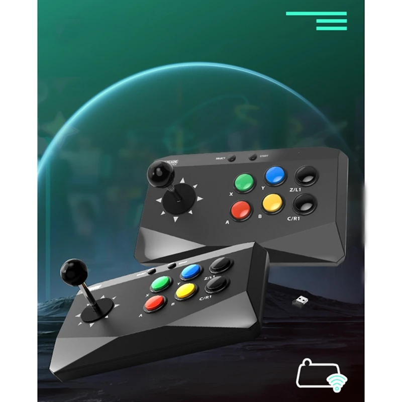 Y3 аркадная 2 4G Беспроводная игровая консоль клавиатура для ПК/Android/IOS/M8 прочная