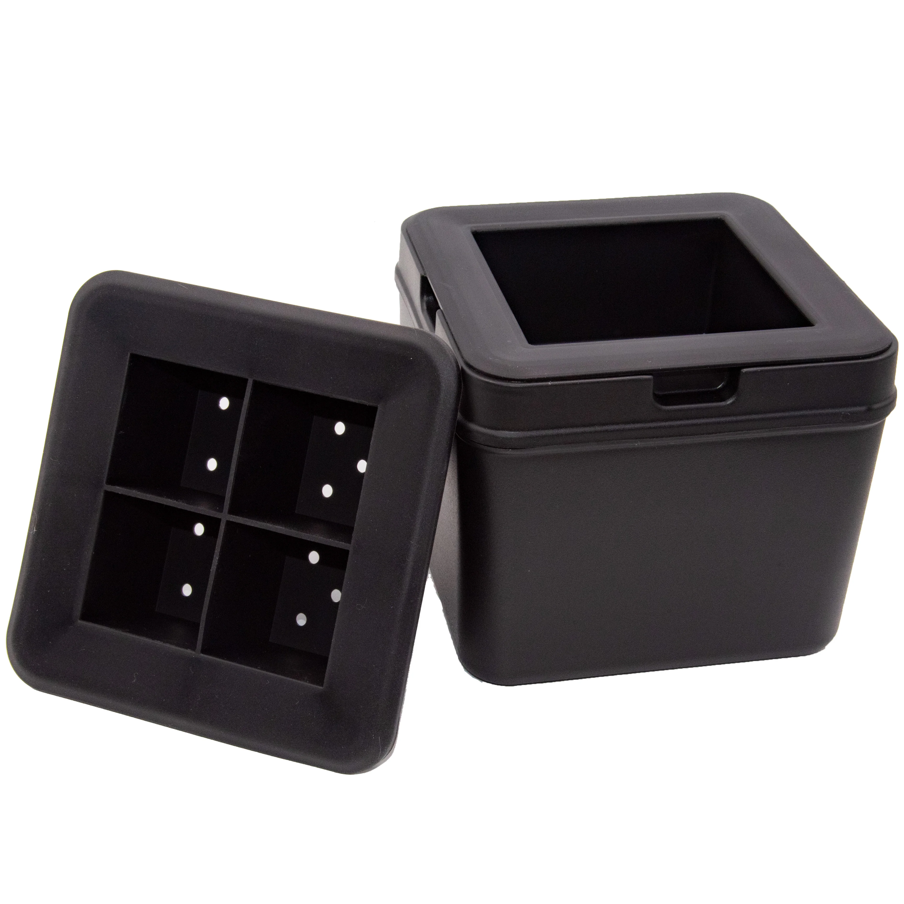 

Форма для льда Jell-Cell квадратная чёрная силиконовая 4-х камерная