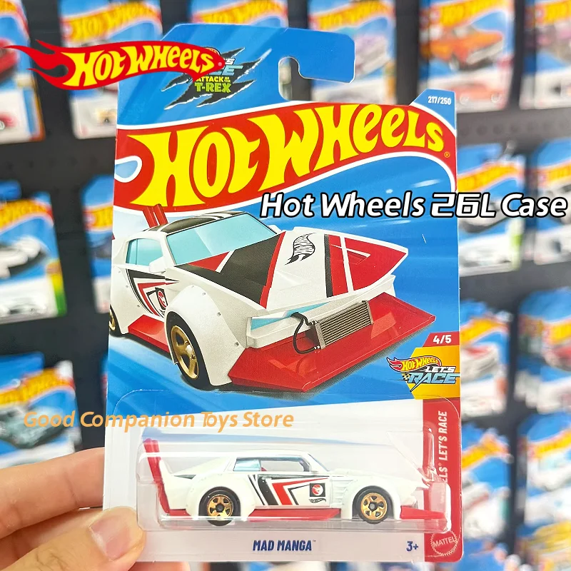Фото Оригинальные коллекционные модели автомобилей Hot Wheels 1/64 Mainline Series 2026 L Case MAD MANGA BUGATTI BOLIDE NISSAN, литые под давлением, игрушки №2