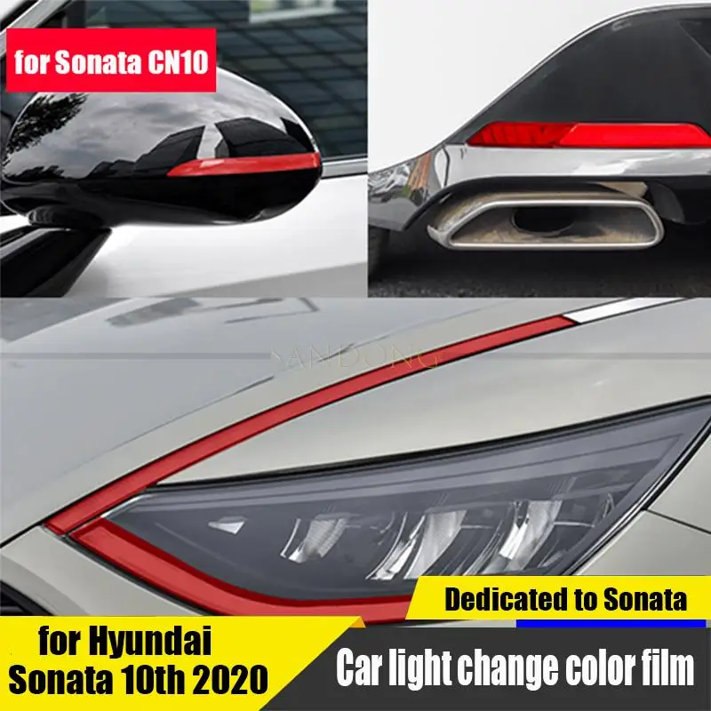 

Car driving lights, tail fog lights, turn signals, a full set of color change film decoration for Hyundai Sonata CN10 2020