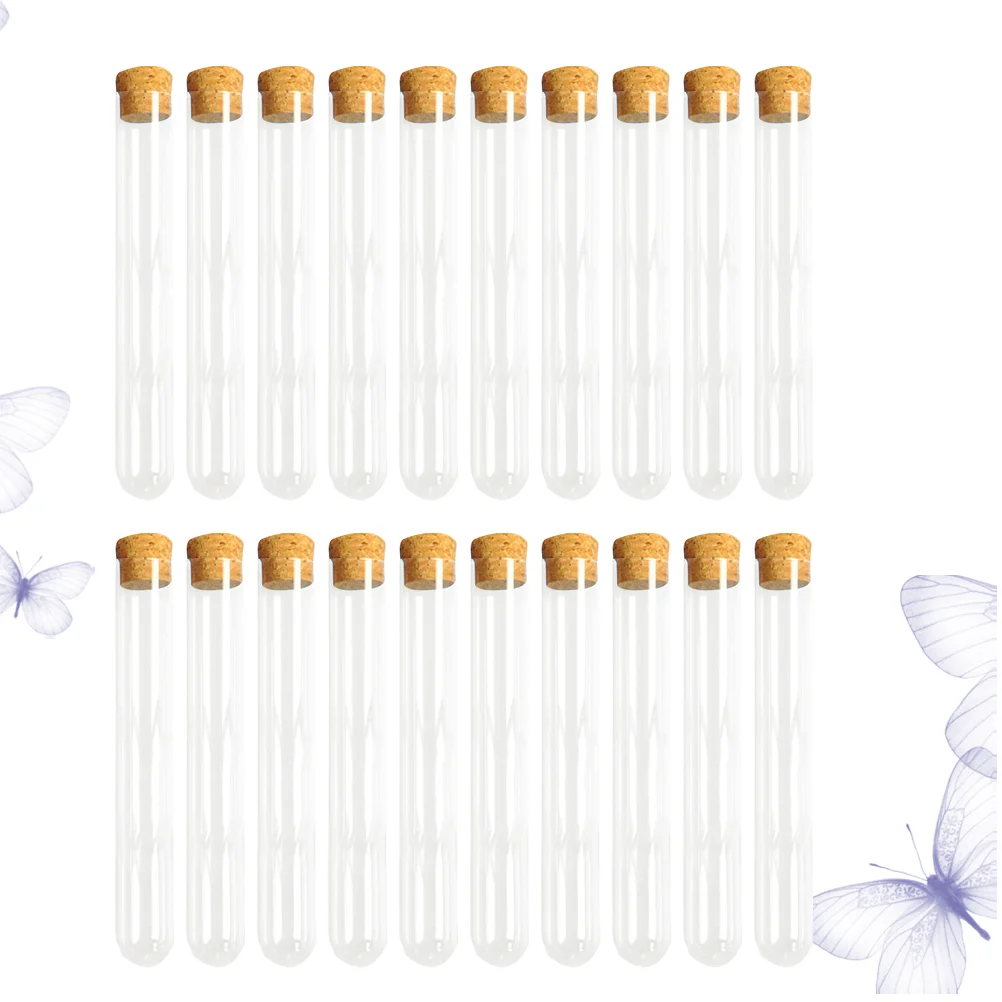 

30Pcs Test Tubes Clear Tubes with Cork Stoppers for Jewelry Beads Powder Souvenirs