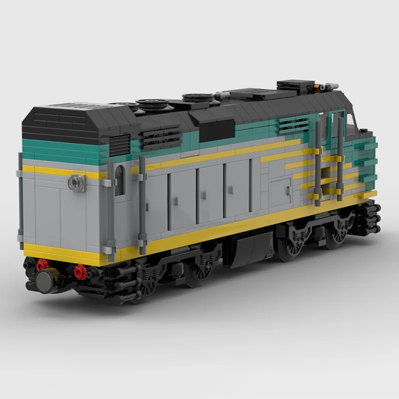 Фото Железнодорожный поезд Moc Building Bricks Via Rail - модель локомотива F40PH-2D, технологические блоки, подарок, рождественская игрушка, набор для самостоятельной сборки №4