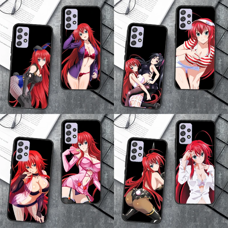 Телефонный чехол Rias Gremory для старшей школы DxD Samsung Galaxy A52S A51 A71 A12 A22 A32 A52 A72 A50 A70 A21S |