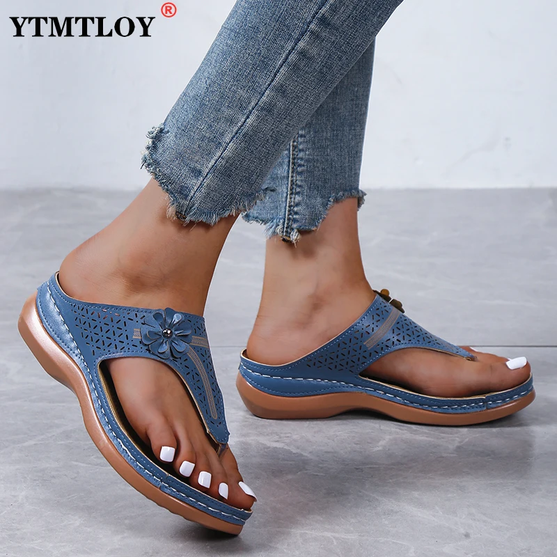 

2022 Summer Shoes Green Casual Flats Gladiator Sandal Ladies Suede Leather Women Sandals Brand Designer Comfortable Flip Flops