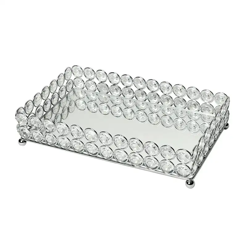 

Elipse Crystal and Chrome Mirrored Vanity Tray