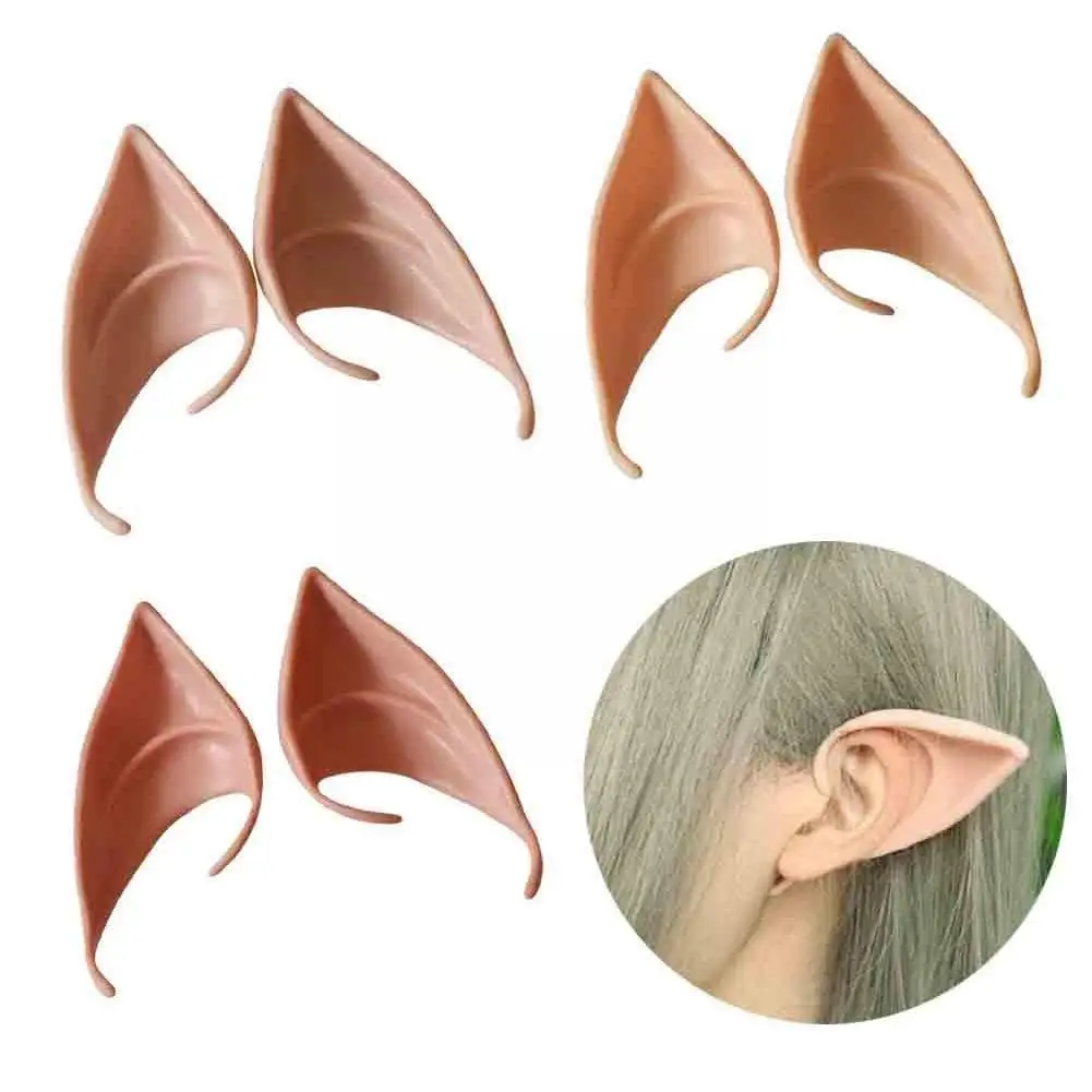 

1 пара, декоративные фальшивые накладные уши из латекса