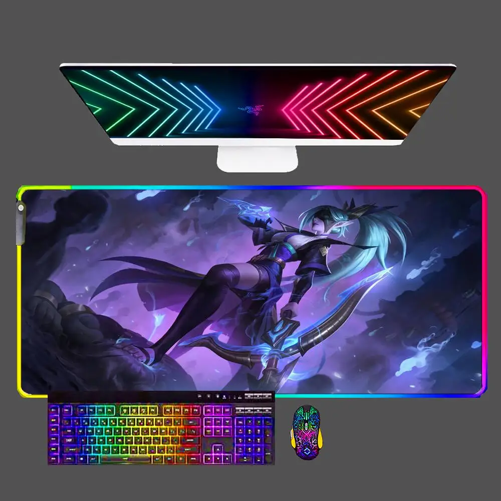 

Игровой коврик для мыши с RGB подсветкой, размер xxl