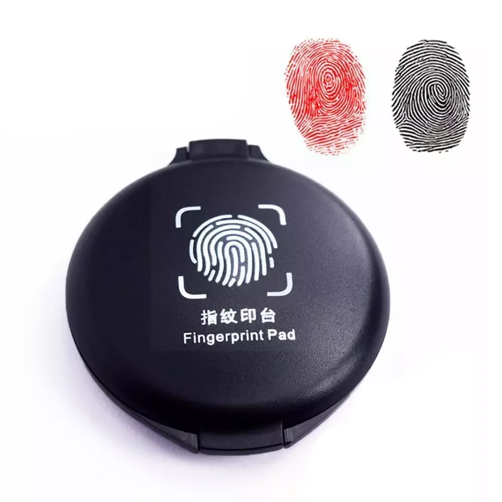 

1PC Fingerprint Ink Pad Thumbprint Ink Pad For Notary Identification Kit Id Supplies Fingerprint Security Cards Fingerprint Z0M4