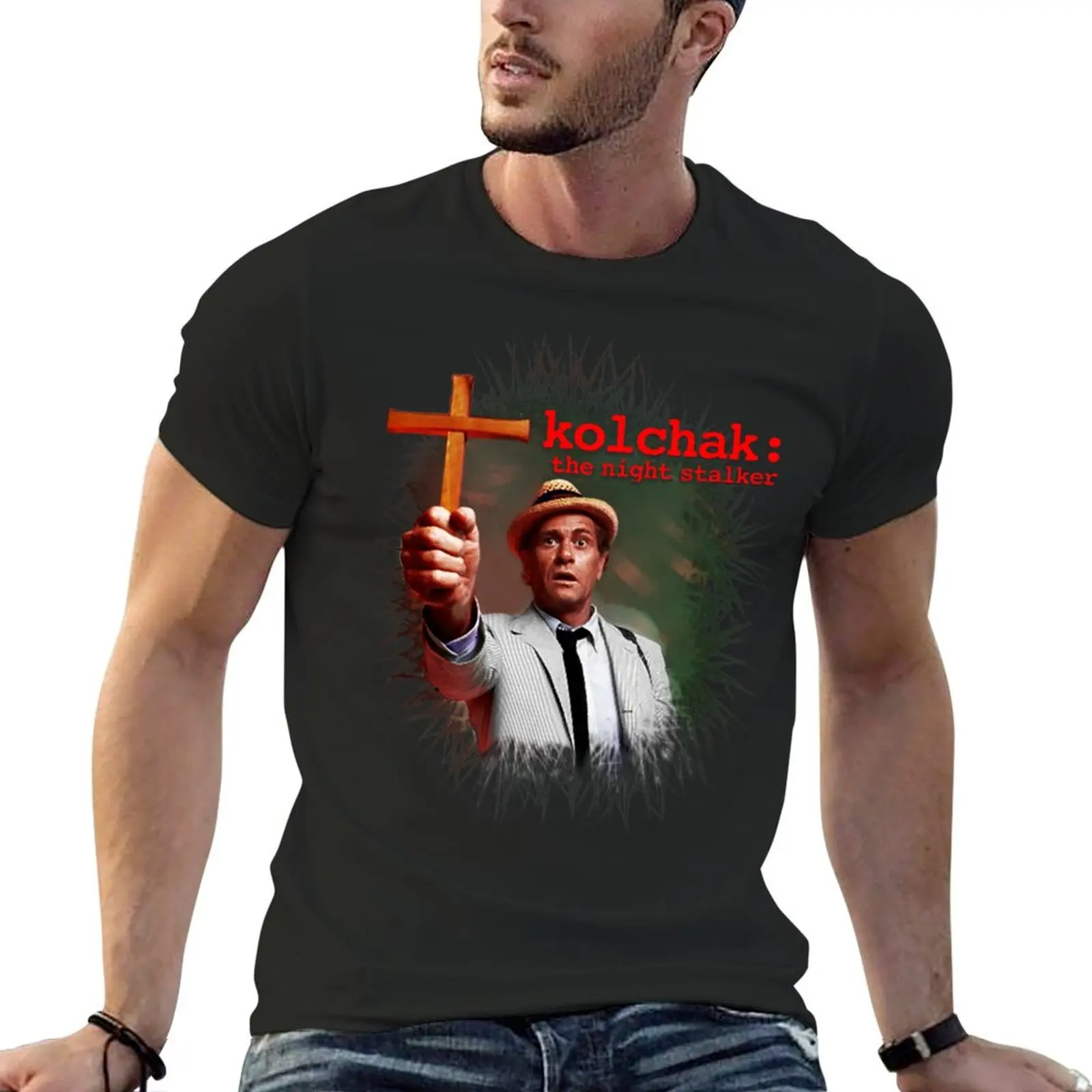 Футболка с надписью Carl Kolchak - The Night Stalker дизайнерские рубашки для фанатов спорта