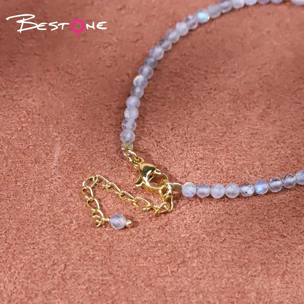 Bestone 18K позолоченный браслет для женщин элегантный тонкий из бисера