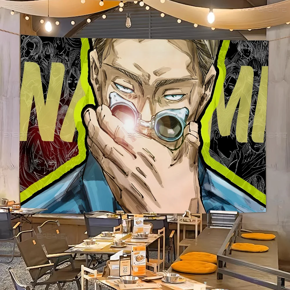 K-Kento N-Nanami J-Jujutsu K-Kaisen Флаги большого размера с принтом Узоры Интересные украшения