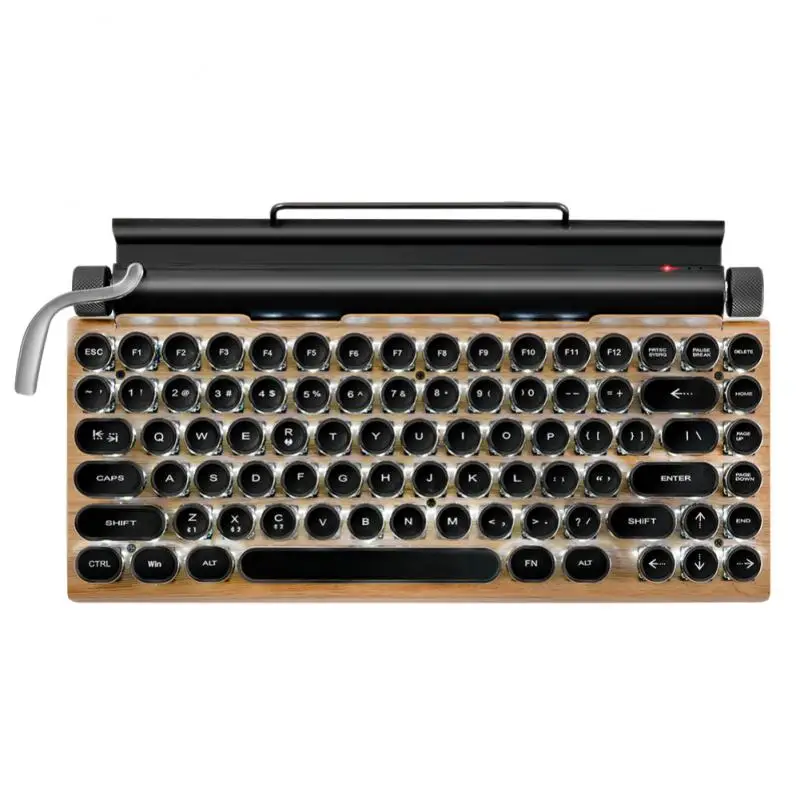 

83 Keys Gaming Keyboards Teclado Mecânico Wireless RGB Teclado Dot Retro Keyboard Typewriter Keyboard Teclado Gamer For PC