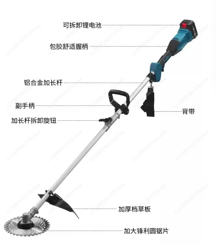 Новая многофункциональная литий-ионная газонокосилка для двора бытовая