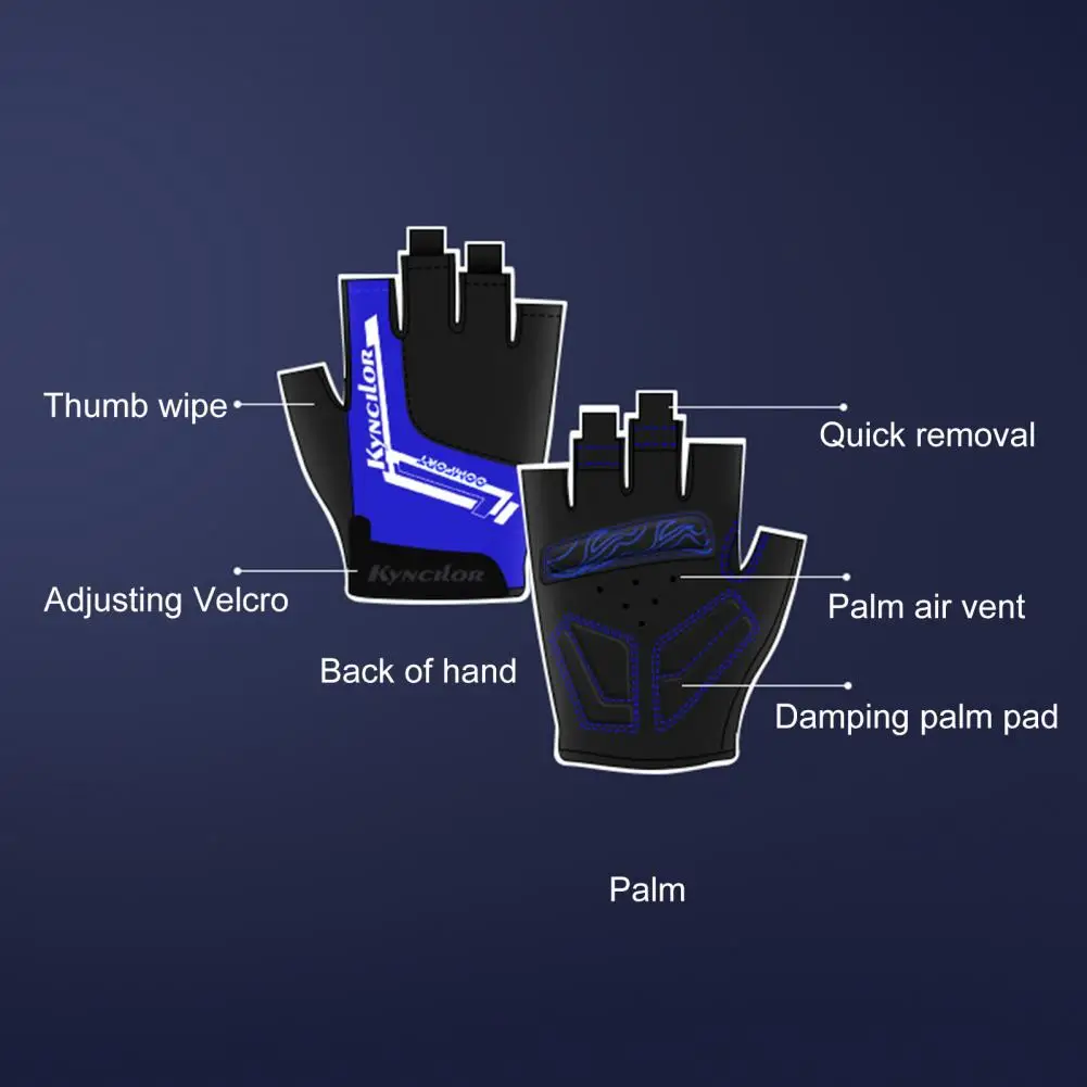 

Cycling Gloves Breathable Wear-resistant Anti-slip Professional Adjustable Shock Absorbing Thumb Wipe Cloth Outdoor Women Wen Un