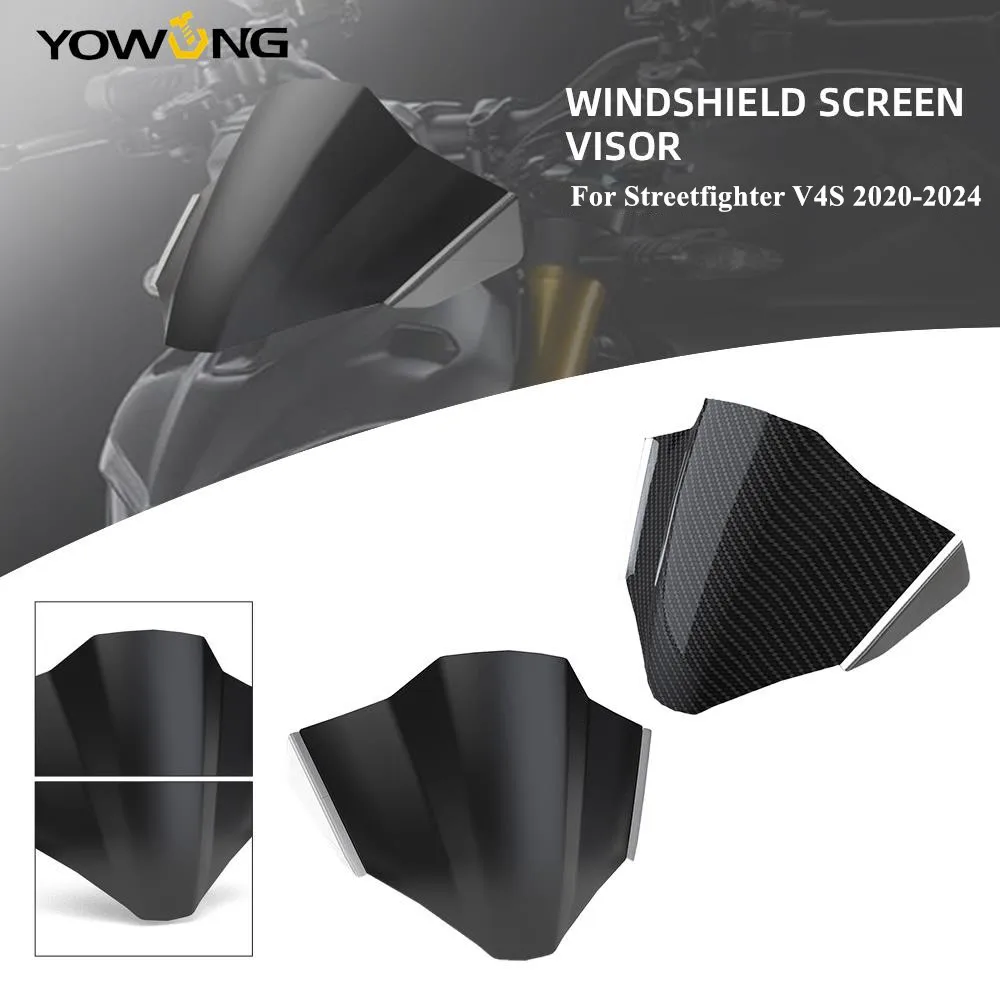 

Motorcycle Accesories Windshield Screen Visor Windscreen Protector Cover For Ducati Streetfighter V4S 2020-2021-2022-2023-2024