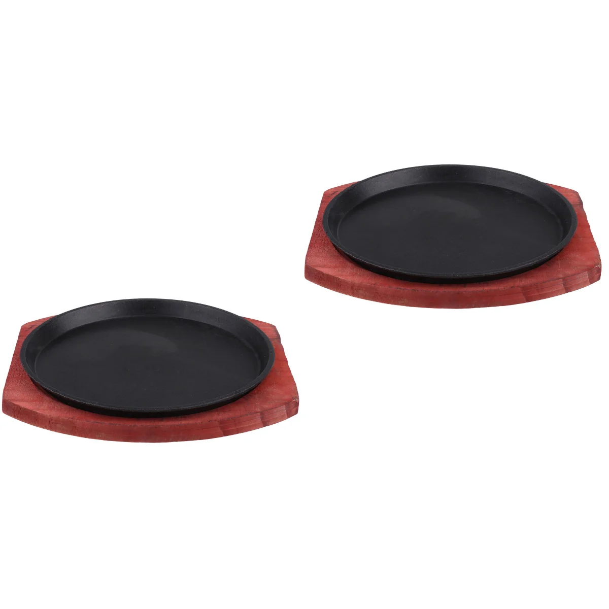 

2 Non-Stick Grill Pan Steak Grill Pan Stovetop Grill Stovetop Grill for Induction Cooker (19CM Round)
