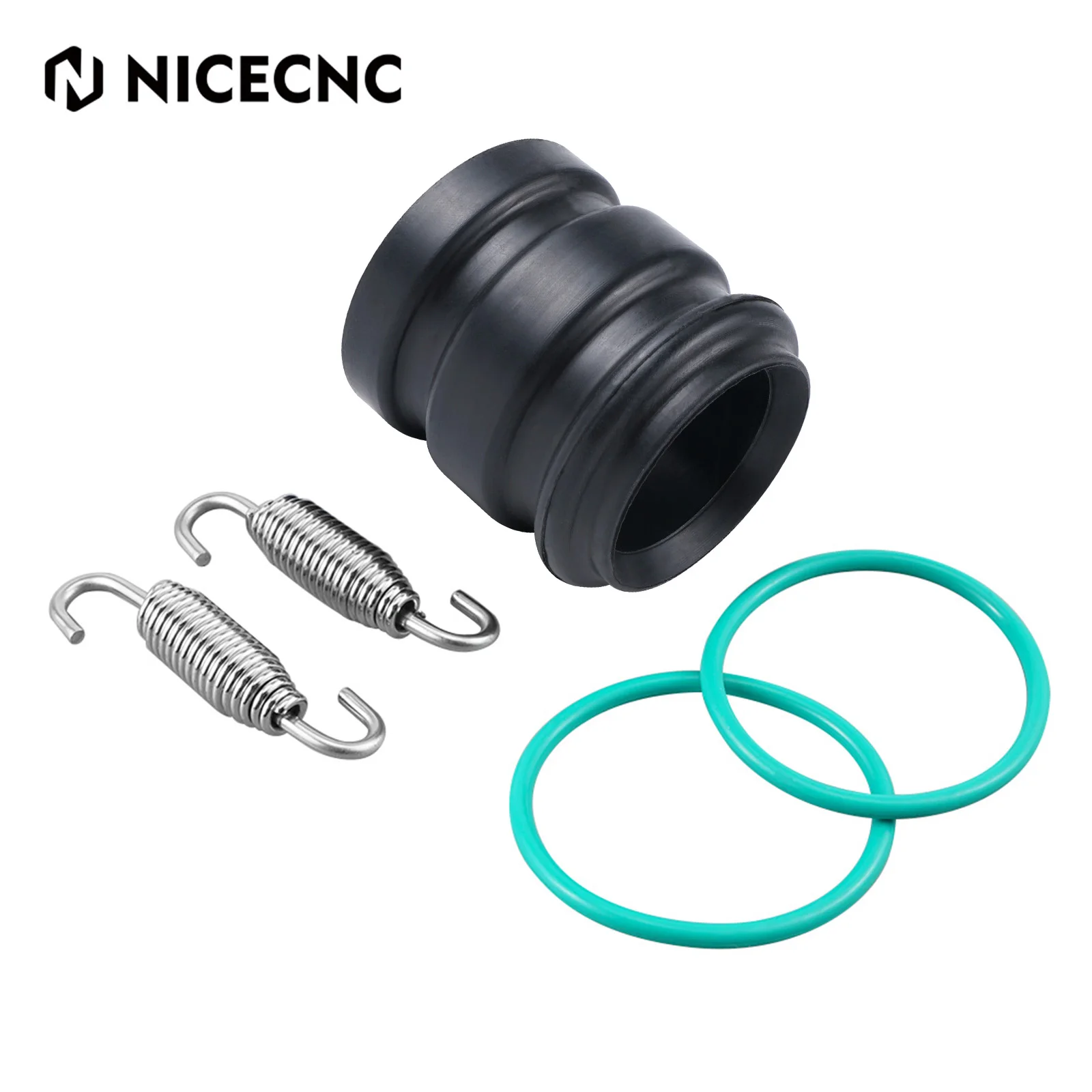 

NiceCNC Exhaust Coupler Kit Muffler Silencer Tailpipe Rubber Seal For KTM EXC XC SX XCW MXC Six Days Freeride 250 300 1998-2016