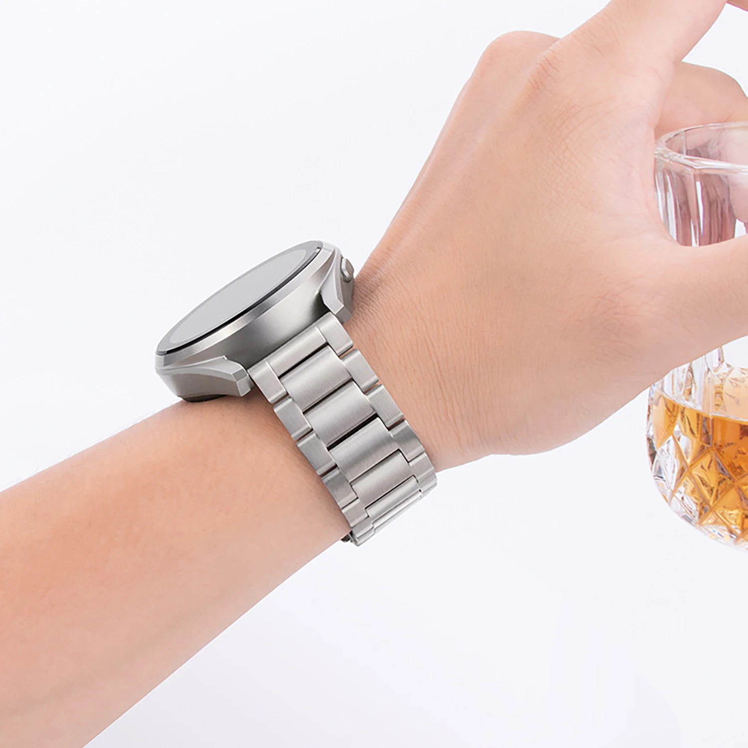 22mm Titanium Steel Band For HUAWEI WATCH GT 3 2 Pro GT2e 46mm Metal Strap Bracelet For Amazfit GTR Garmin Fenix 7 6 5 Watchband