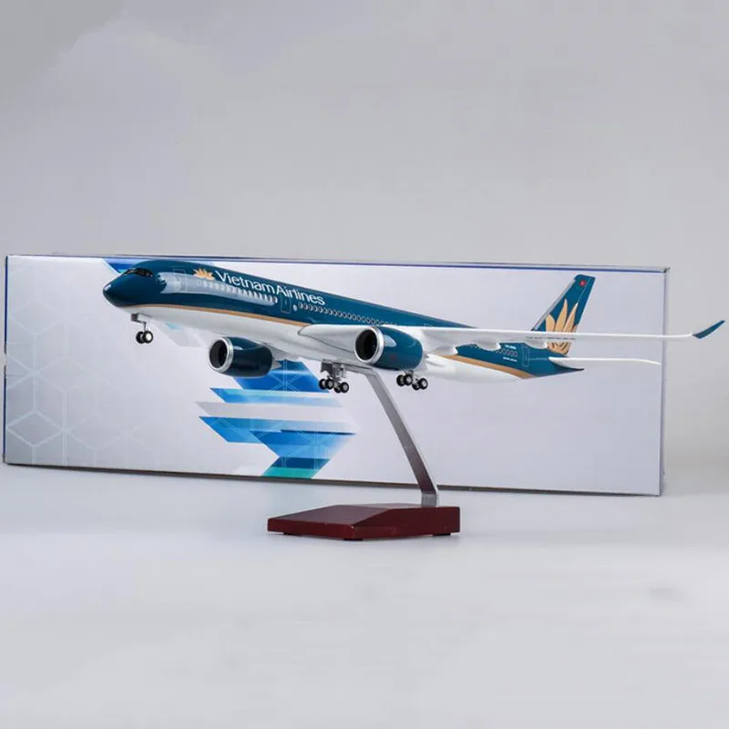

1/142 Scale Diecast Resin Dreamliner Aircraft Vietnam Airlines A350 With Light And Wheels For Collection Dispaly Gifts