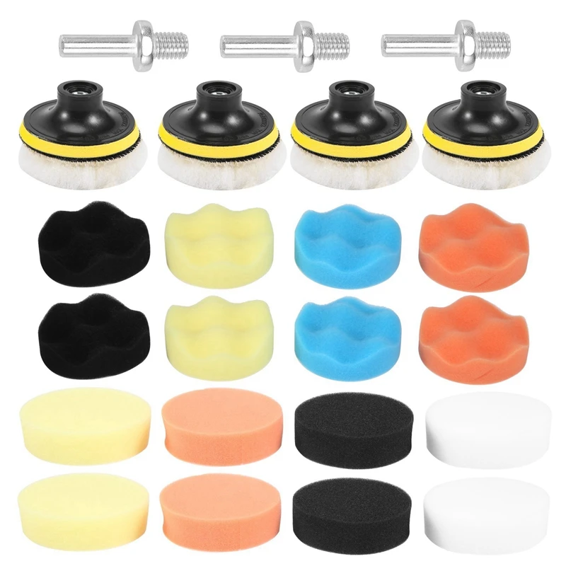 

125 шт./упаковка, набор 3-дюймовых полировальных колодок