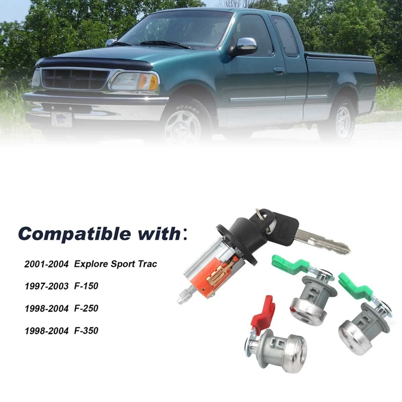 Цилиндрический замок замка зажигания для Ford Explorer Sport Trac/F150/F250/F350 LC6177 DL5885 322347 597638