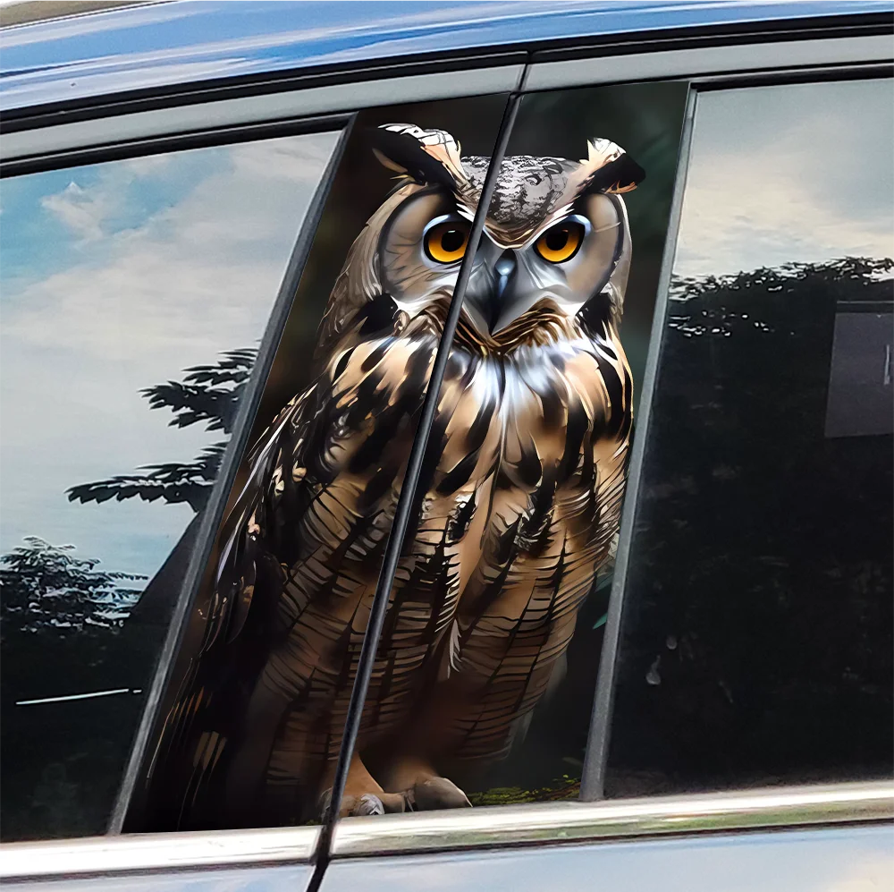 Автомобильные наклейки с совой авто стойки B водостойкий солнцезащитный крем