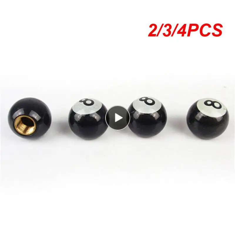 

2/3/4PCS Valve Cap Stable Thread Black Bike Wheel Air Valve Stem Caps Internal Copper Core Anti-leakage Tire Valve Stem Caps