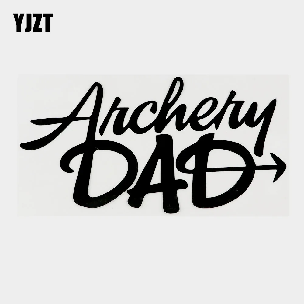 

YJZT 15,5 см × 8 см Оригинальная виниловая наклейка для стрельбы из лука черный/Серебряный 10B-0047