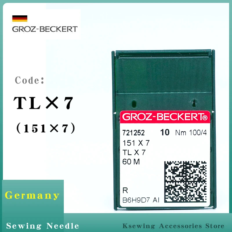 Иглы TLX7 Groz-Beckert для промышленного производства 60 м изогнутые сержеры Singer Merrow иглы