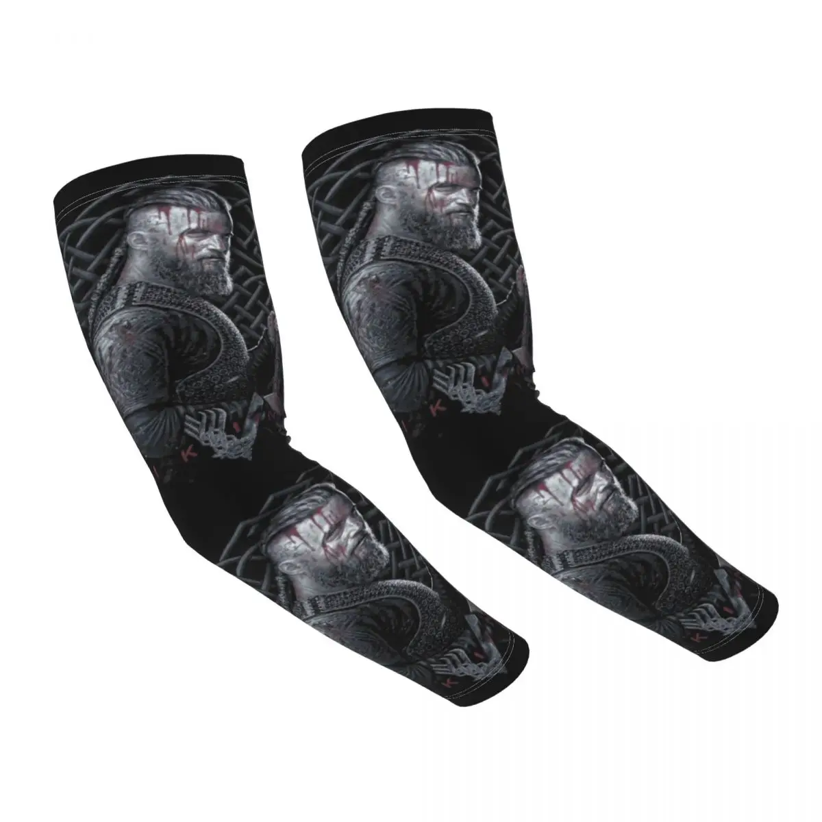 

Охлаждающая накидка на руку «Король викингов» Рагнар лотброк для мужчин и женщин, накидка с татуировкой для занятий спортом и футболом