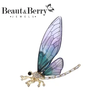 beautberry acrylic dragonfly brooch ladies brooch office gift party fine pins