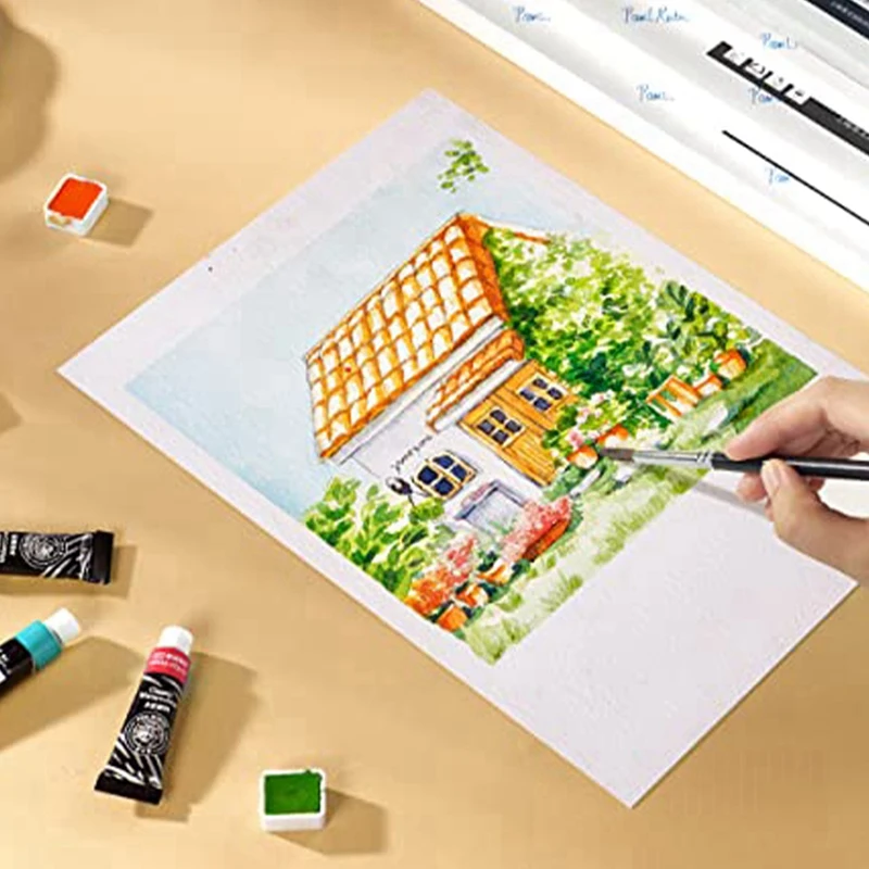 60 листов холодного отжима 50% хлопок 10 63 фунта/7 68 г/м2 без кислоты белая бумага