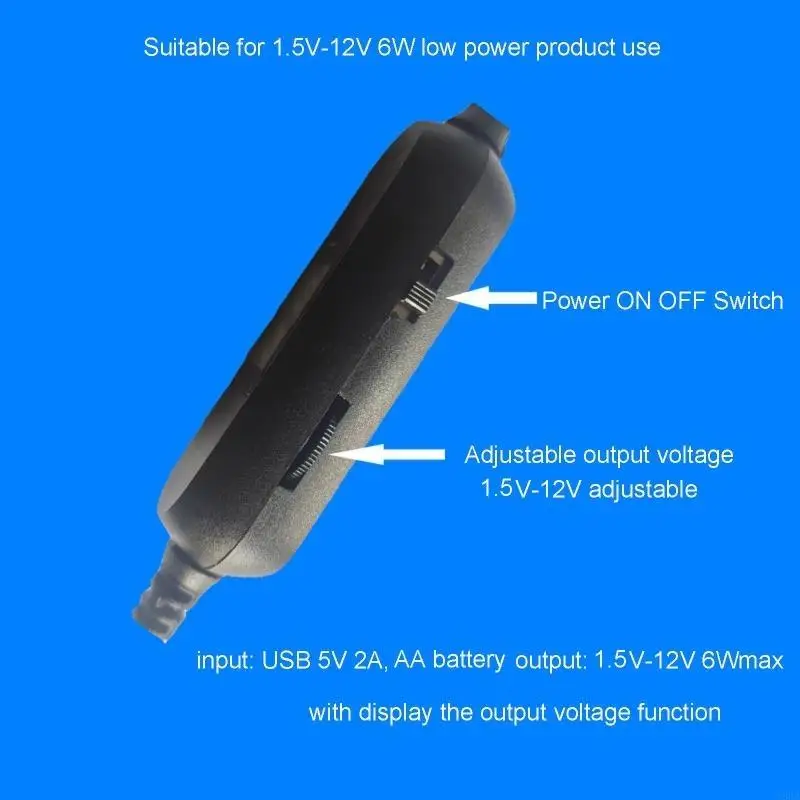 Фото Power Converter DC5V Emerinators Type C 5V3A до 1,5-12V LR03 Элиминаторы аккумулятора для батареи 1-8AAA 193A №2