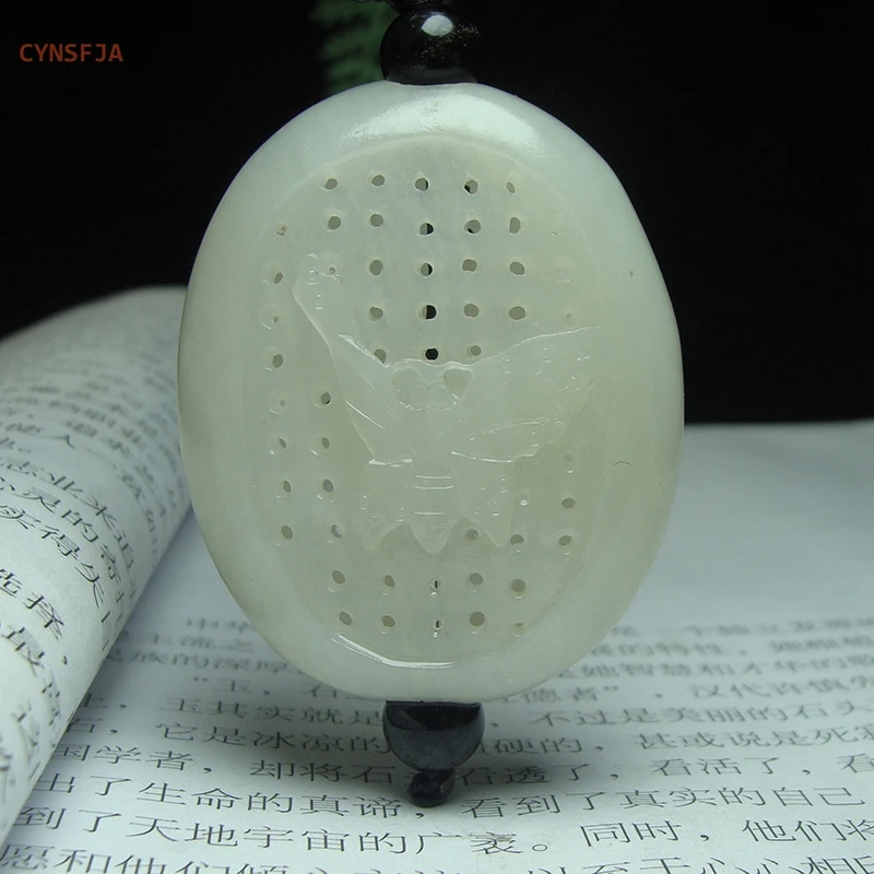 Новинка настоящий редкий Сертифицированный натуральный гетянь нефрит CYNSFJA