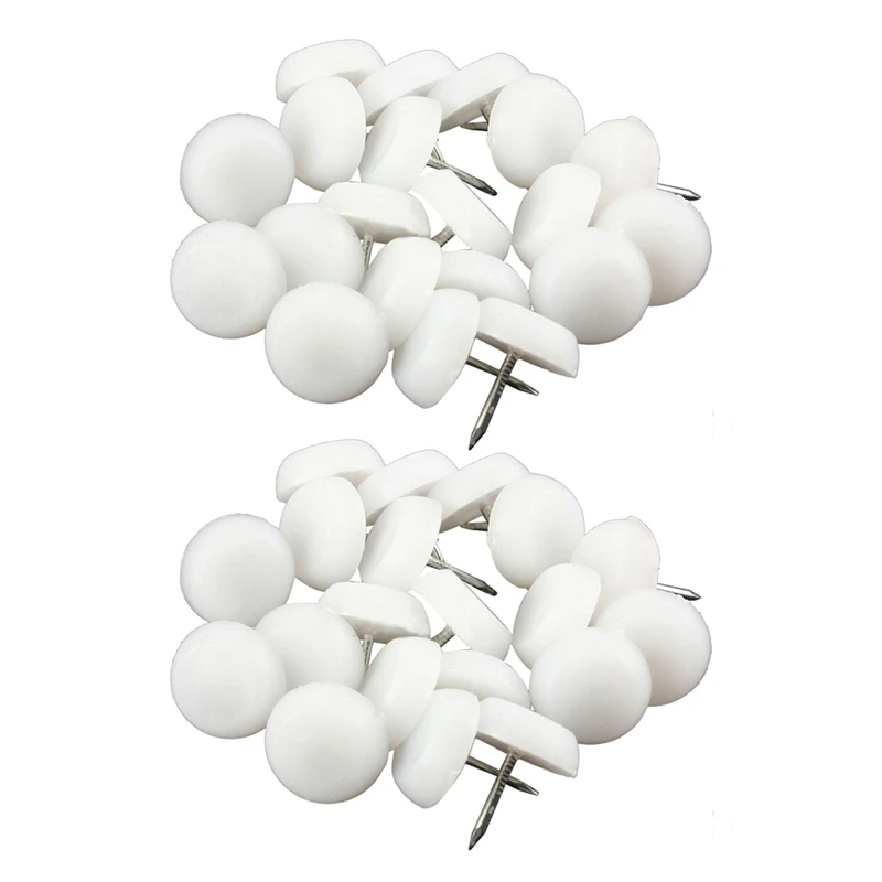 

80Pcs 20Mm Felt Feet Pad Skid Glide Nail Protector Furniture Chair Table Leg