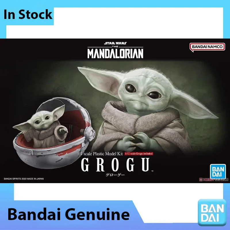 Фото В наличии: Оригинальный конструктор Bandai 100% Star Wars The Mandalorian, модель Грогу, аниме-фигурка, коллекционная сборная модель, игрушки, подарки №1