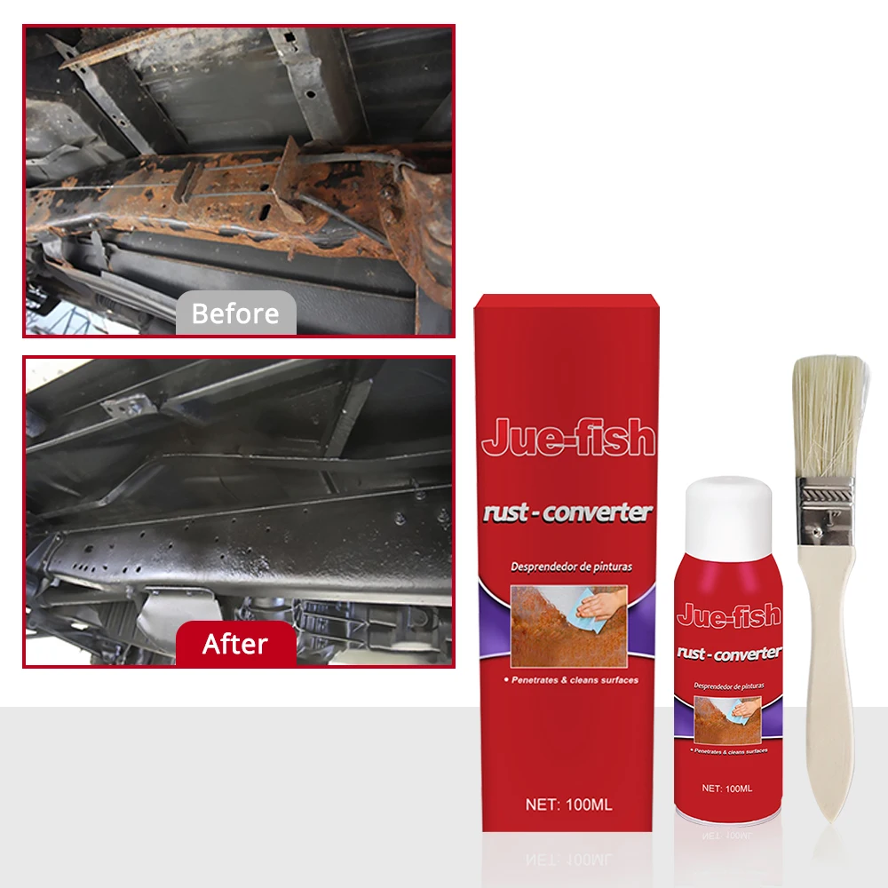 100ML Car Anti-Rust Chassis Converter Metal Surface Rust Remover Weather-Proof Long-Lasting Duster Renovate Cleaning Tools Care