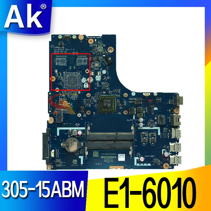 

New ZAWBB LA-B291P For Lenovo B50-45 305-15ABM Laptop Motherboard FRU:5B20G37250 E1-6010 DDR3 100% Fully Tested&High quality